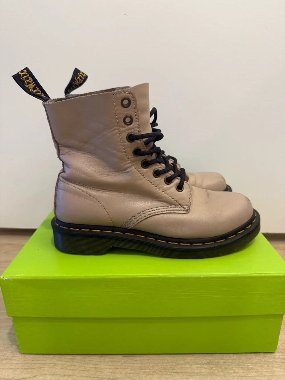 Dr. Martens Air Comfort Sole Boots in Light Beige - Picture 2 of 4